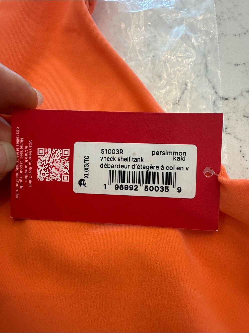 SPANX Orange Racerback Tank Top - Picture 2 of 5